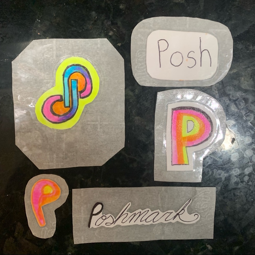 Handmade Poshmark Sticker Bundle of 5